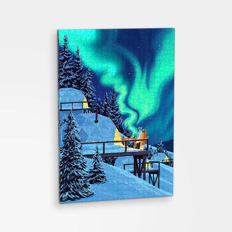 Pintoo HN1460 Aurora - 696 Piece Jigsaw Puzzle by Paco Yao