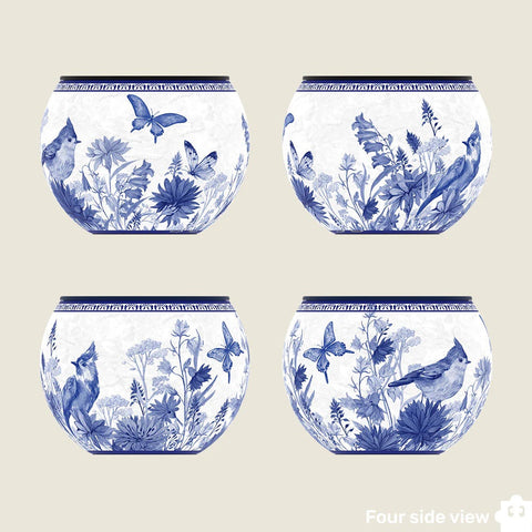 Pintoo K1115 Oriental Birds and Flowers - Flower Pot Jigsaw Puzzle