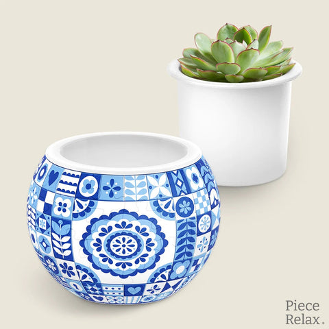 Pintoo K1117 Danish Folklore Style - Flower Pot Jigsaw Puzzle