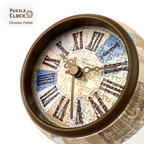Country Style - Graceful Blue - 3D Puzzle Clock Jigsaw Puzzle