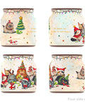 Pintoo BB1052 Purrfect Christmas Party - Christmas Puzzle Jar Gift Set Jigsaw Puzzle by Phoenix Chan