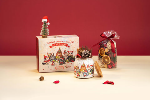 Purrfect Christmas Party - Christmas Puzzle Jar Gift Set Jigsaw Puzzle