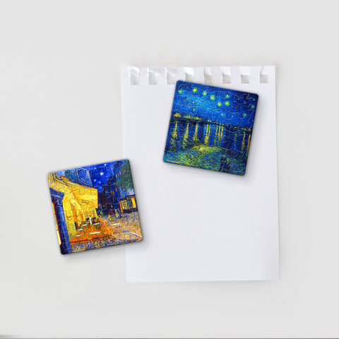 Pintoo D1600 Van Gogh's Palette - 8 x 16pcs Jigsaw Puzzle Magnets by Vincent van Gogh