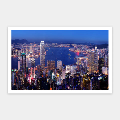 Pintoo H2089 Aerial view of Hong Kong Victoria Harbor at night - 1000 Piece Jigsaw Puzzle