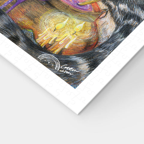 Pintoo H2345 Little Witch Cat - 500 Piece Jigsaw Puzzle by Cotton Lion