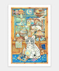 Pintoo H2350 Little White Tiger's Collection Cabinet by Cotton Lion - 600 Piece Jigsaw Puzzle