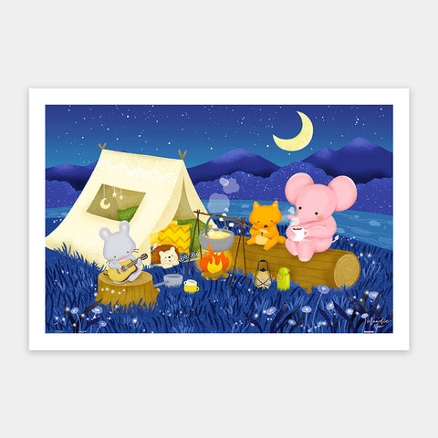 Pintoo H2523 Camping Day - 600 Piece Jigsaw Puzzle by Mandie