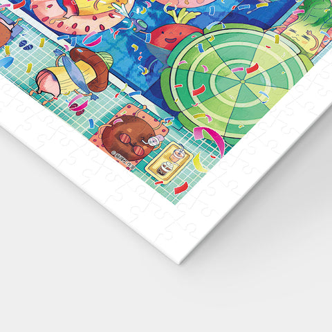 Pintoo H2849 Colorful Summer Pool - 1200 Piece Jigsaw Puzzle by CAT & CHAN Art Studio