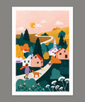 Pintoo H3418 Country Stroll by Bea Muller - 600 Piece Jigsaw Puzzle