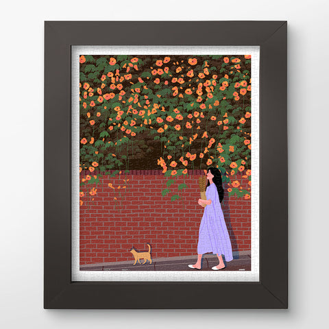 Pintoo H3514 Walk with a Cat by CHEROK - 500 Piece Jigsaw Puzzle
