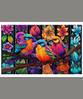 Pintoo H3551 Colors Carnival - Kingfisher Among Flowers - 1000 Piece Jigsaw Puzzle by Bigelow Illustrations