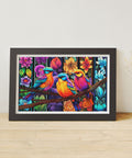 Pintoo H3551 Colors Carnival - Kingfisher Among Flowers - 1000 Piece Jigsaw Puzzle by Bigelow Illustrations