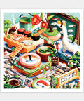 Pintoo H3626 Conveyor Belt Sushi Land - 900 Piece Jigsaw Puzzle by Issiki Toaki