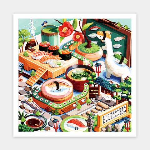 Pintoo H3626 Conveyor Belt Sushi Land - 900 Piece Jigsaw Puzzle by Issiki Toaki