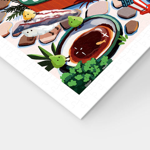 Pintoo H3626 Conveyor Belt Sushi Land - 900 Piece Jigsaw Puzzle by Issiki Toaki