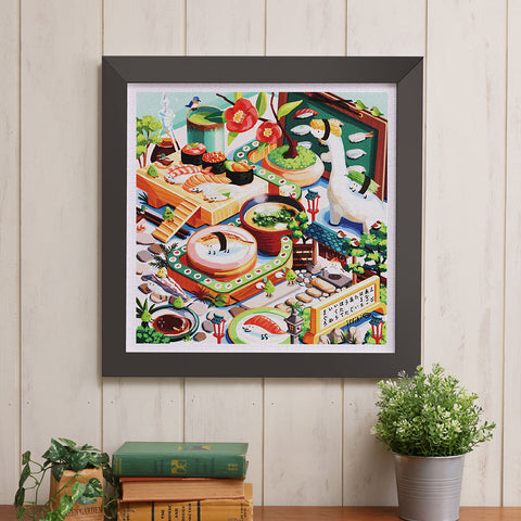 Pintoo H3626 Conveyor Belt Sushi Land - 900 Piece Jigsaw Puzzle by Issiki Toaki