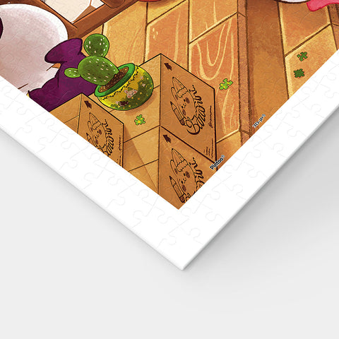 Pintoo H3750 Bana Rabbit Café & Puzzle Shop - 1200 Piece Jigsaw Puzzle by Bananini