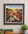 Pintoo H3934 A Red Roof - 900 Piece Jigsaw Puzzle by Luna