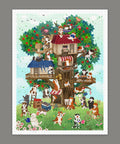 Pintoo H3943 Color Cat Tree - 1200 Piece Jigsaw Puzzle by Nyangsongi