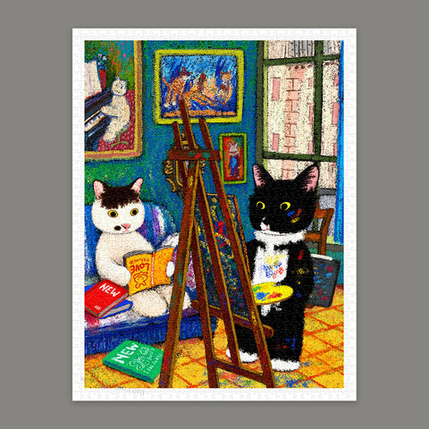 Pintoo H4054 Let's Stay Together - 1200 Piece Jigsaw Puzzle by Niuniu in Famous Paintings