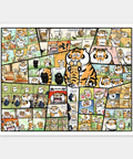 Pintoo H4153 Knowing Grin - 2000 Piece Jigsaw Puzzle by I am not a Fat Tiger