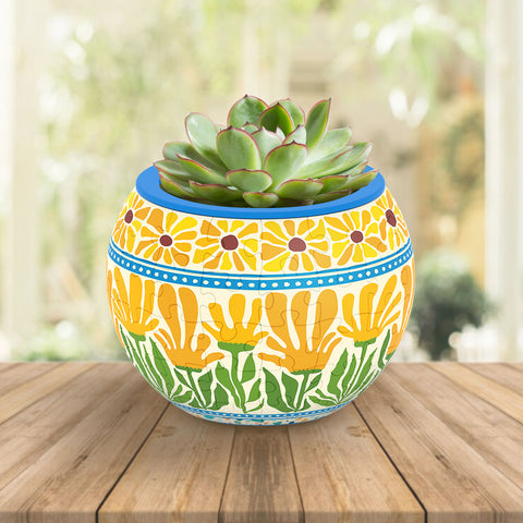 Pintoo K1126 Summer Blossoms - Flower Pot Jigsaw Puzzle