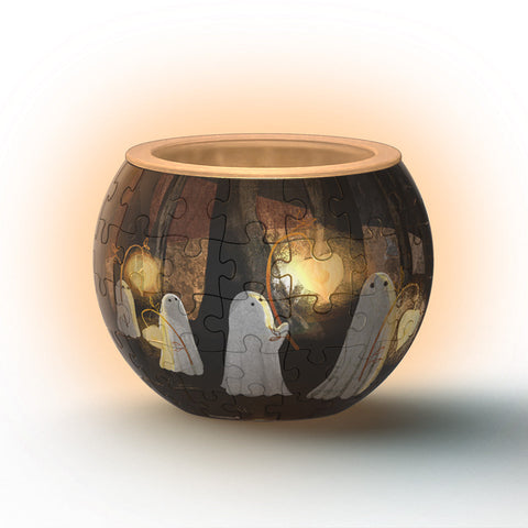 Pintoo KL1079 Spooky Night Walk - Puzzle Candle Light Jigsaw Puzzle by Katherine Blower