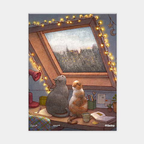 Pintoo Q1201 Raining Window - 80 Piece XS Jigsaw Puzzle by Limduey