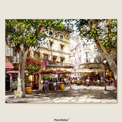 Pintoo U1039 1950 Cafe - 1008 Piece Jigsaw Puzzle by The Macneil Studio