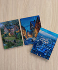 Pintoo YB1007 Old House by The Pond by Evgeny Lushpin - A6 Book Cover