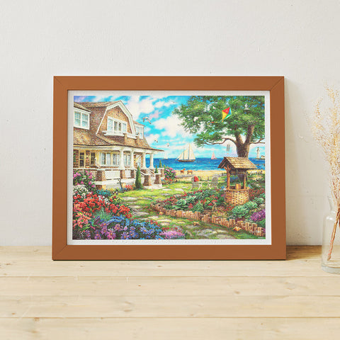 Sea Garden Cottage - 1200 Piece Jigsaw Puzzle