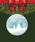 White Forest - 3" Puzzle Ornament (Translucent)