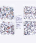 Puzzle pieces in four separate bags with instructions.