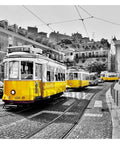 Yellow Trams in Lisbon - 2000 Piece Jigsaw Puzzle
